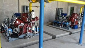 Compressor de GNV da Gasprom, equipamento de alta performance para compressão de Gás Natural Veicular.