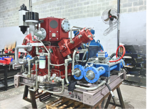 Compressor de GNV serie 300 linha de montagem