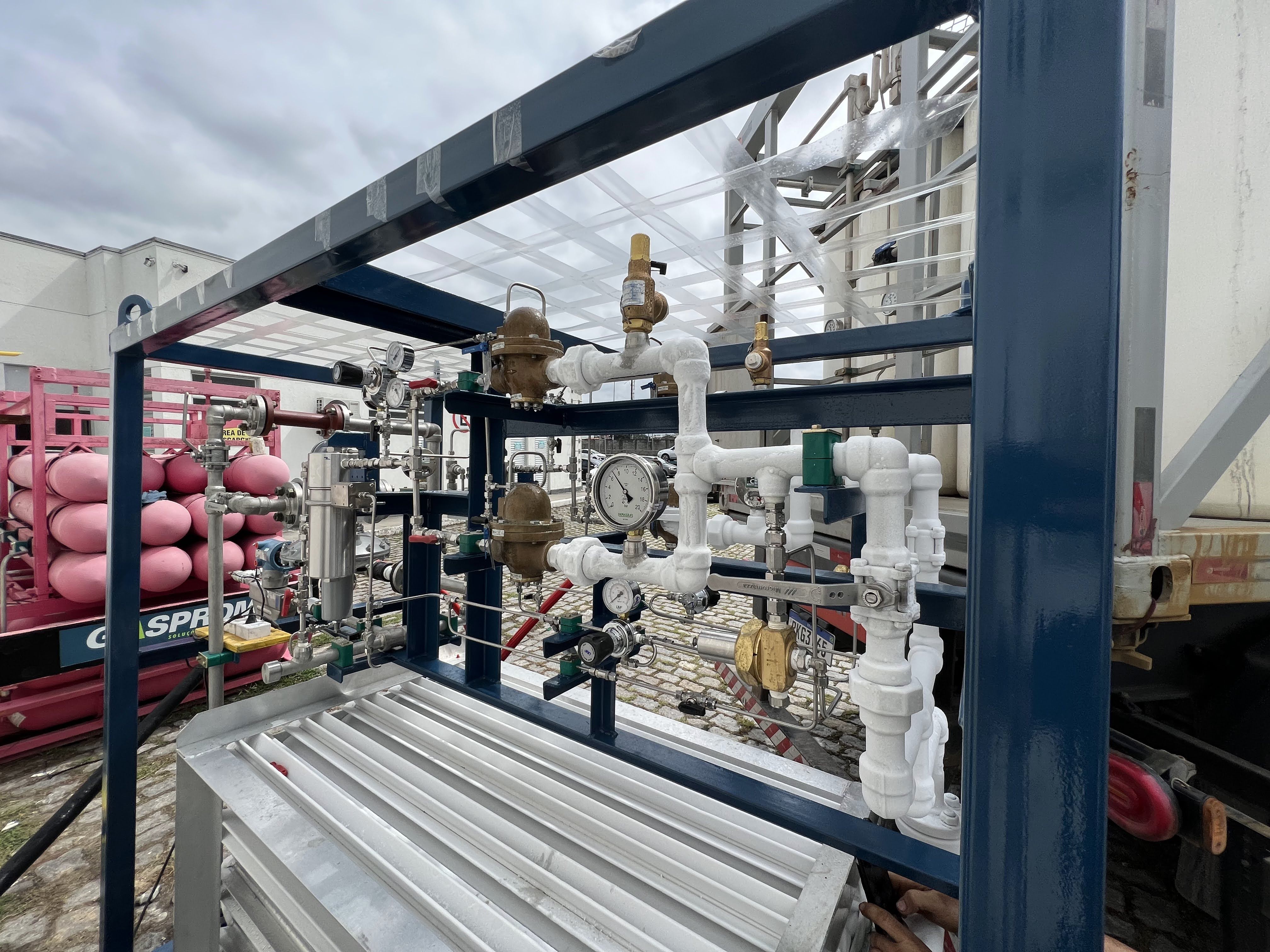 Cabine de redução de pressão Gasprom da linha GAR