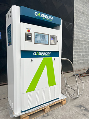 Dispenser de GNL GASPROM.