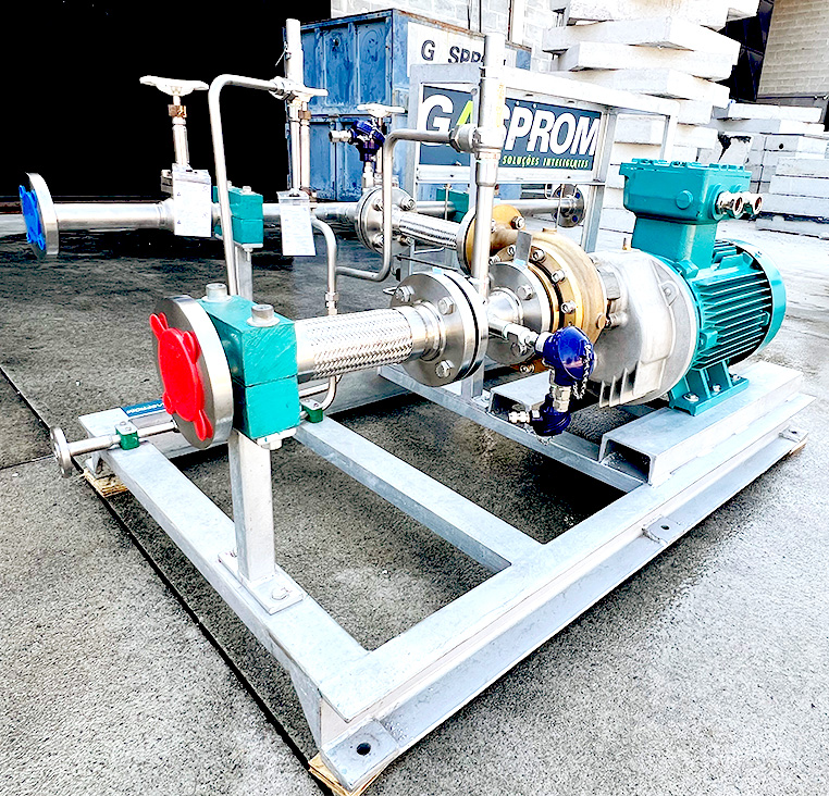 Skid Transferência Criogênico Gasprom modelo para manuseio seguro de GNL