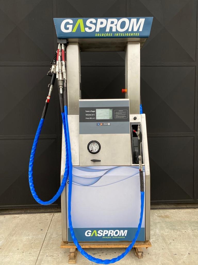 Dispenser de GNC Gasprom em aço inox com bicos NGV2
