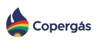 Logo Copergás, cliente da Gasprom