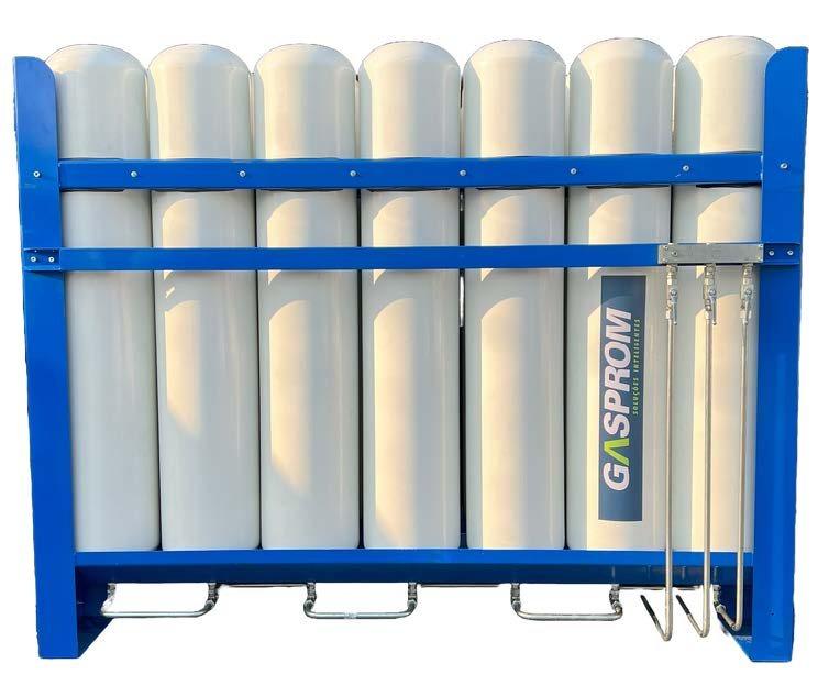 Rack de cilindros de armazenagem de GNC com marca Gasprom