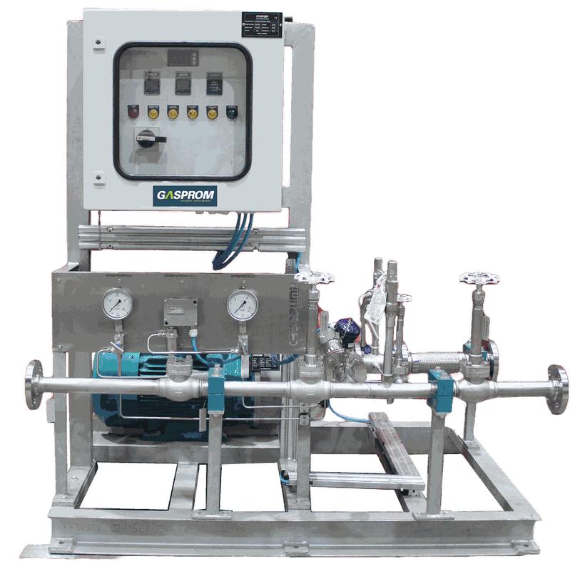 Skid da bomba centrífuga criogênica CP 180-3 com painel